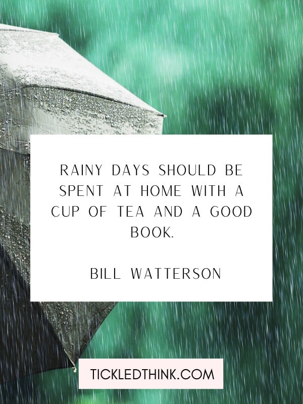 More rain quoted and sayings