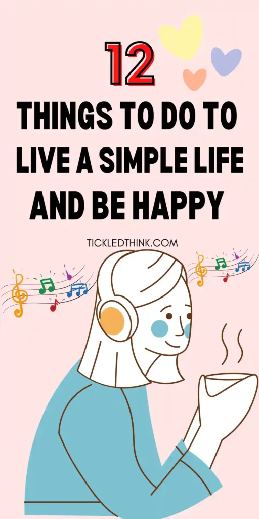 how to live a simple life and be happy image